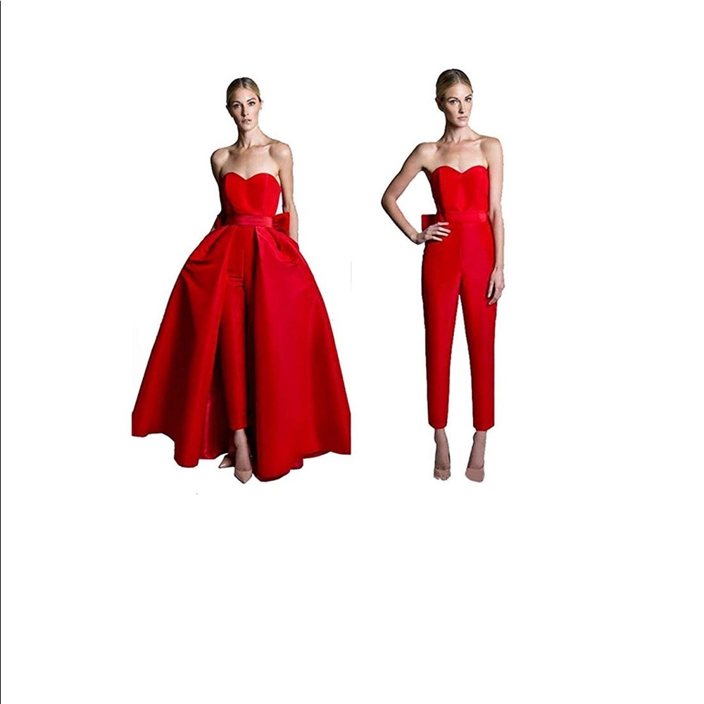 VeraQueen Jumpsuits Dress With Detachable Skirt 6 - Picture 2 of 11